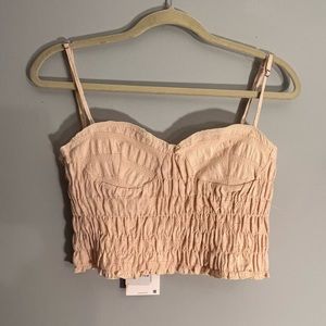 Yellow square pattern top